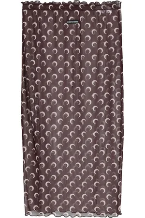 Marine Serre Falda midi Crescent Moon