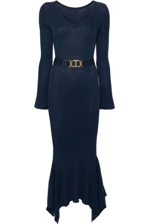 Twin-Set Vestido midi con volantes