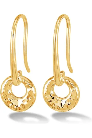 Dower and Hall Pendientes Hammered Bean Drop