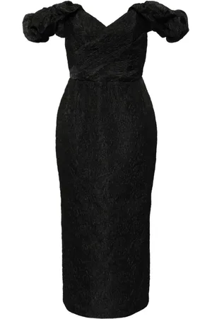 Marchesa Notte Vestido midi con diseño floral