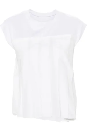 SACAI Camiseta con pliegues