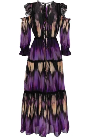 Marchesa Notte Vestido con hombros descubiertos