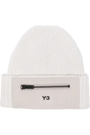 Y-3 Gorro con logo estampado