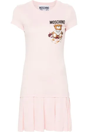 Moschino Vestido corto con logo estampado