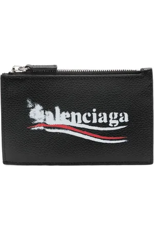 Balenciaga Tarjetero con logo estampado