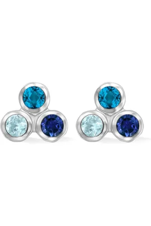 Dower and Hall Pendientes Blues
