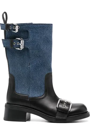 Moschino Botas con hebilla del logo