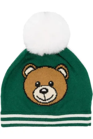 Moschino Gorro con logo en intarsia
