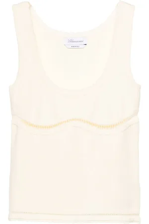 BLUMARINE Top con detalle de aberturas