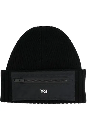 Y-3 Gorro con logo estampado