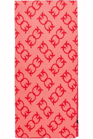 Pinko Bufanda con motivo Love Birds en jacquard