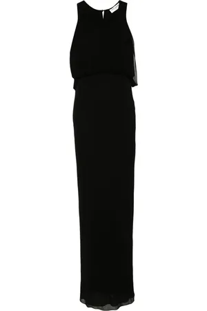 Saint Laurent Vestido largo drapeado