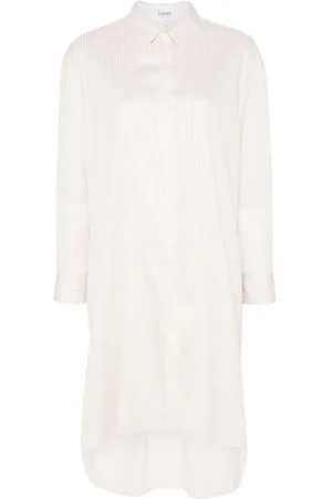 Loewe Vestido camisero a rayas