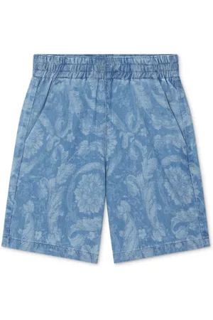 VERSACE Pantalones vaqueros cortos con motivo Barocco