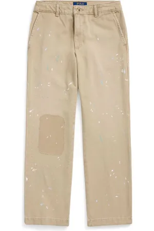 Ralph Lauren Pantalones anchos con motivo de salpicadura de pintura