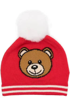 Moschino Gorro con logo en intarsia