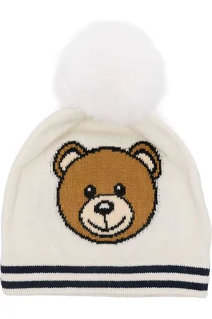 Moschino Gorro con logo en intarsia