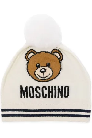 Moschino Gorro con logo en intarsia