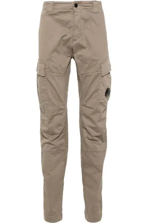 C.P. Company Pantalones cargo de satén con detalle Lens