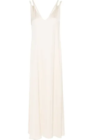 PESERICO SIGN Vestido midi con detalle de cadena