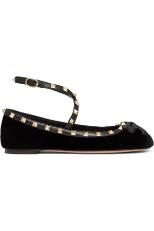 VALENTINO GARAVANI Bailarinas Rockstud con tiras cruzadas