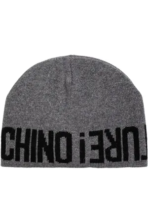 Moschino Gorro con logo en intarsia