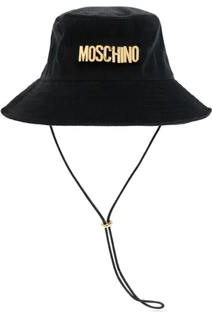 Moschino Sombrero de pescador con placa del logo