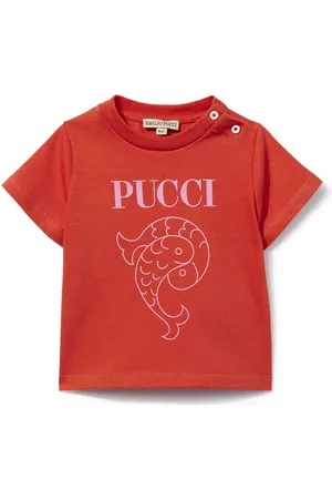 PUCCI Junior Camiseta con estampado Pesci
