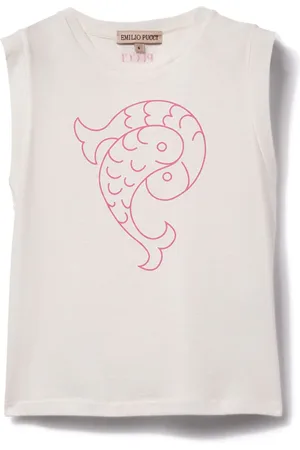 PUCCI Junior Camiseta con estampado Pesci