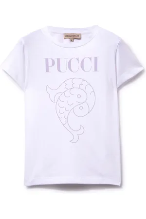 PUCCI Junior Camiseta con logo estampado