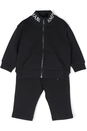 Emporio Armani Chándal con logo en intarsia