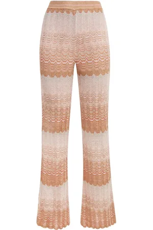Missoni Pantalones acampanados con motivo en zigzag