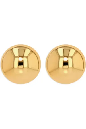 ANINE BING Pendientes Dome grandes en oro amarillo de 14 ct