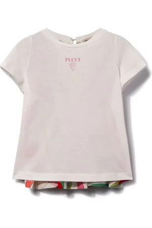 PUCCI Junior Blusa con logo estampado