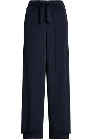 Ralph Lauren Pantalones rectos con cintura lazada