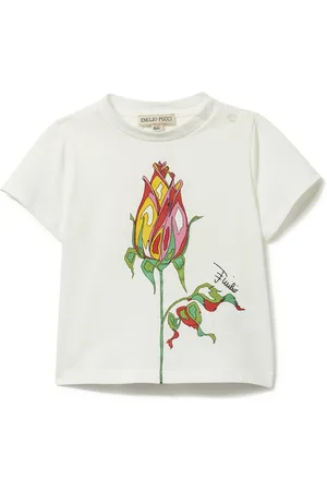 PUCCI Junior Camiseta con estampado floral