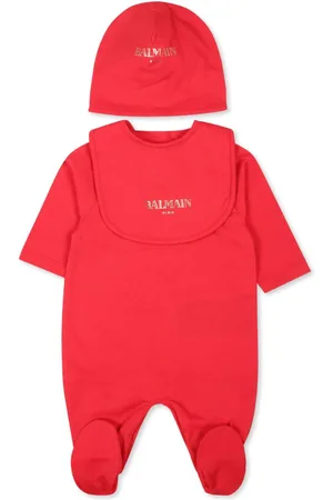 Balmain Set de pelele con logo estampado
