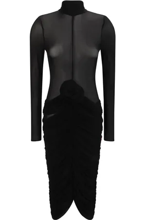 MAGDA BUTRYM Vestido midi con cuello alto