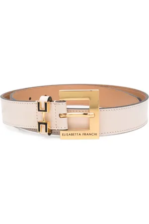 Elisabetta Franchi Cinturón con logo grabado