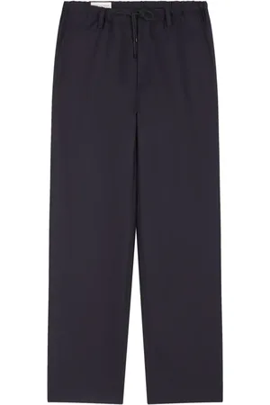 DRIES VAN NOTEN Pantalones rectos con cordones
