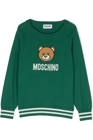 Moschino Sudadera con logo en intarsia
