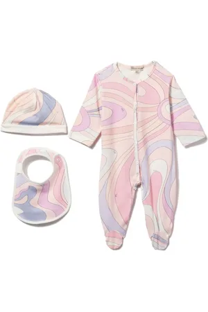 PUCCI Junior Set de pelele con estampado Marmo