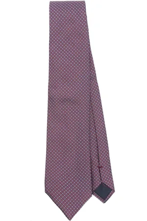 corneliani Corbata con diseño geométrico en jacquard