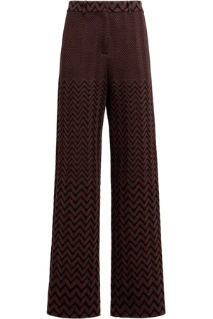 Missoni Pantalones con motivo en zigzag