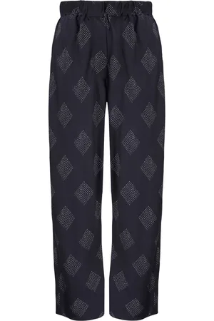 Giorgio Armani Pantalones rectos con estampado a rombos