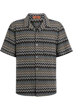 Missoni Camisa bowling con motivo en zigzag