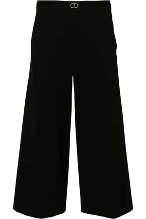 Twin-Set Pantalones capri con placa del logo
