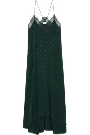 Zadig & Voltaire Slip dress con logo estampado