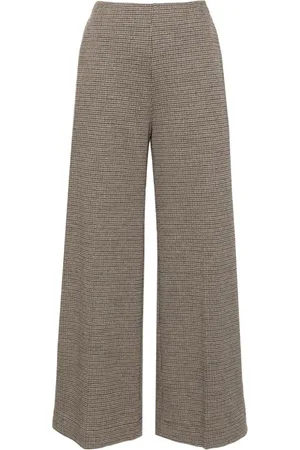 Harris Wharf London Pantalones acampanados a cuadros