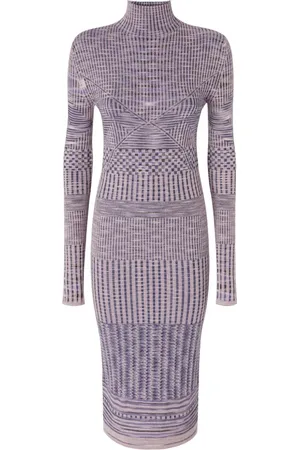 Missoni Vestido midi con cuello alto